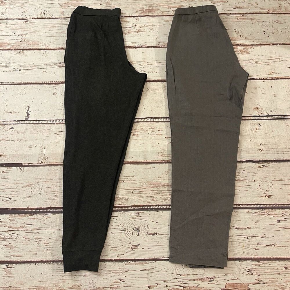 Eileen Fisher Womens‎ Dress Pants Size Small Lot of 2 Linen & Blend